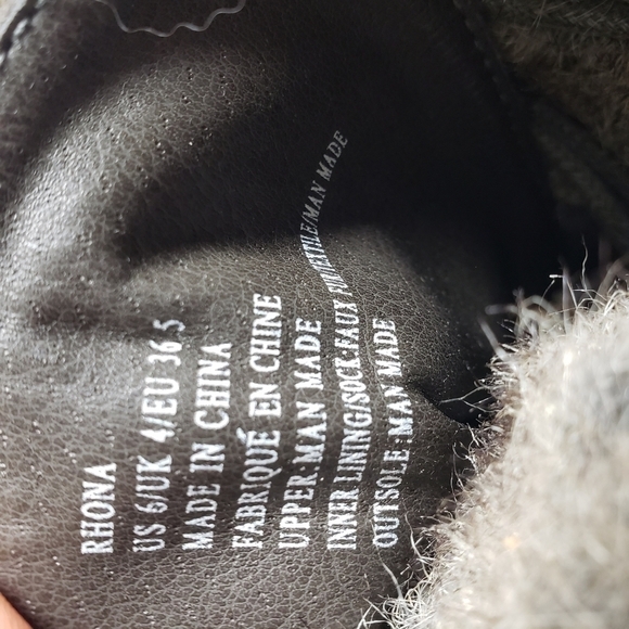 Just Fab Rhona Lace Up Faux Fur Boots Sz 6 - Picture 9 of 9